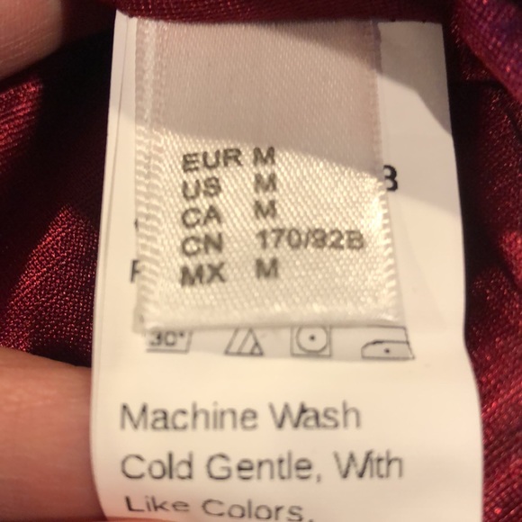 Burgundy wine 🍷 color dress with embroidered 3/4 sleeves - Picture 13 of 15